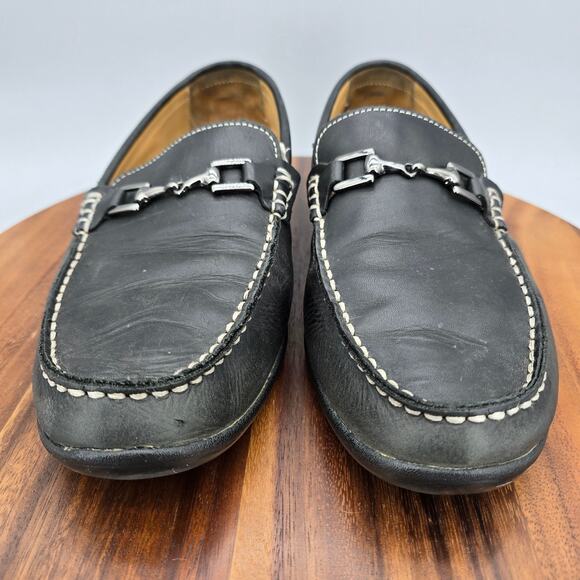 Footjoy Club Casual Loafers Mens 10.5 Wide Black Leather Horsebit Golf Moc Shoes main image 7
